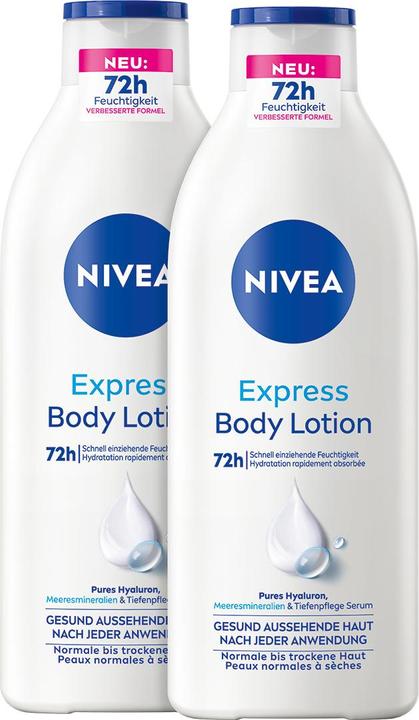 NIVEA Express Feuchtigkeit Body Lotion DUO