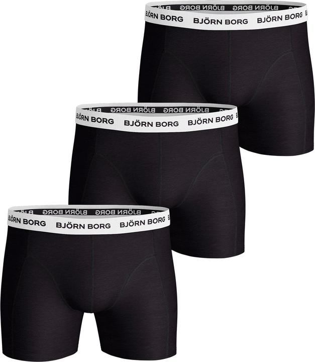 Björn Borg Cotton Stretch Boxer Trunks 3P (XL, 3er Pack)