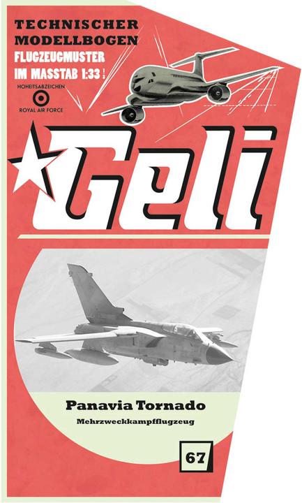 Image du produit Geli panavia tornado modèle en carton