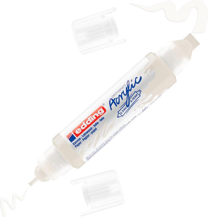 Immagine prodotto Edding Marcatore acrilico 5400 Double Liner (Bianco, 10 mm, 1 x)