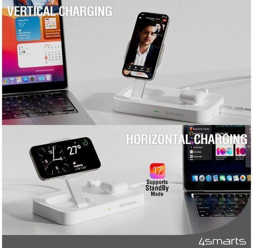 Image du produit 4smarts Station de recharge Qi2 Trident (25 W)