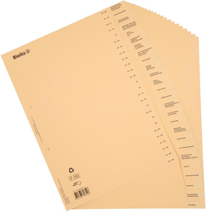 Produktbild Biella Bauabrechnungsregister, deutsch