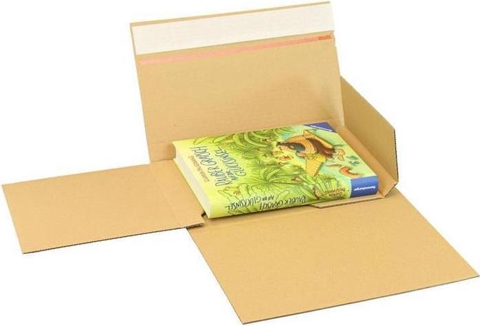 Actual product image Transpak Book packaging Drehfix SK closure Dimensions 260x185x10-70mm Quality 1.20 B B5 brown suitable for B5 (50 x)
