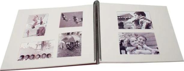 Immagine prodotto Semikolon Album fotografico 17 x 17 cm arancione, 20 pagine bianco crema (10 x 15 cm, 9 x 13 cm)