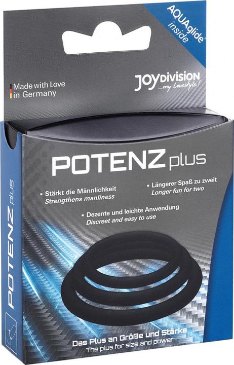 Immagine prodotto Joydivision POTENZplus anello per il pene transp. set da 3 (4.50 cm)