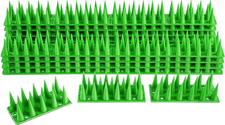 Actual product image Isotronic Pigeon spikes, anti-bird spikes, green, 5.4 m