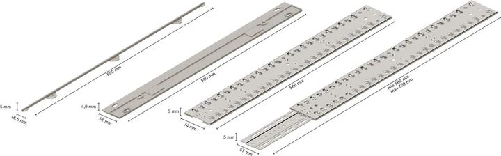 Produktbild Neff Z788BI00 Verbindungsschiene für geteilte Fronten