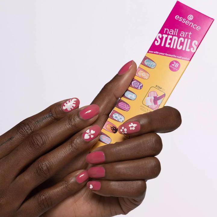 Image du produit essence Vernis à ongles Nail Art Stencils (Dissolvant pour vernis à ongles, Blanc)