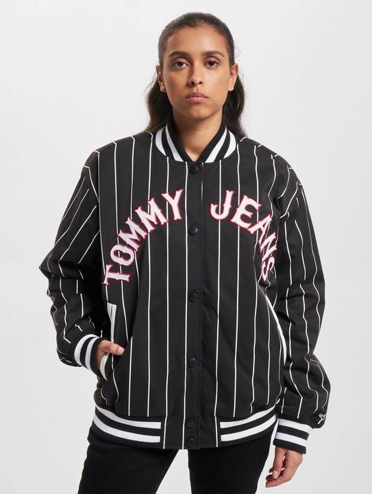 Actual product image Tommy Hilfiger Tommy Jeans Pinstripe Letterman bomber jacket - 88915 (L)