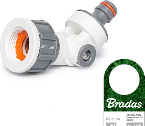 Produktbild Bradas Gelenk-Hahnstck WHITE LINE, 1 - 3/4" Innengewinde (Kupplung, 101.60 mm)