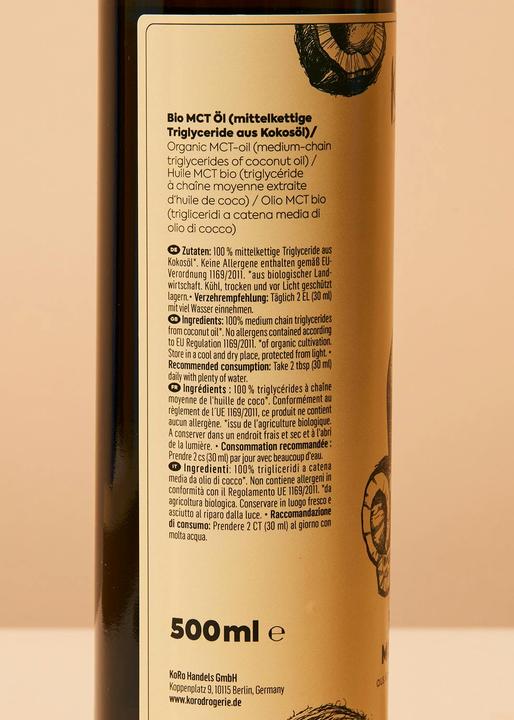 Actual product image KoRo Mct (500 ml)