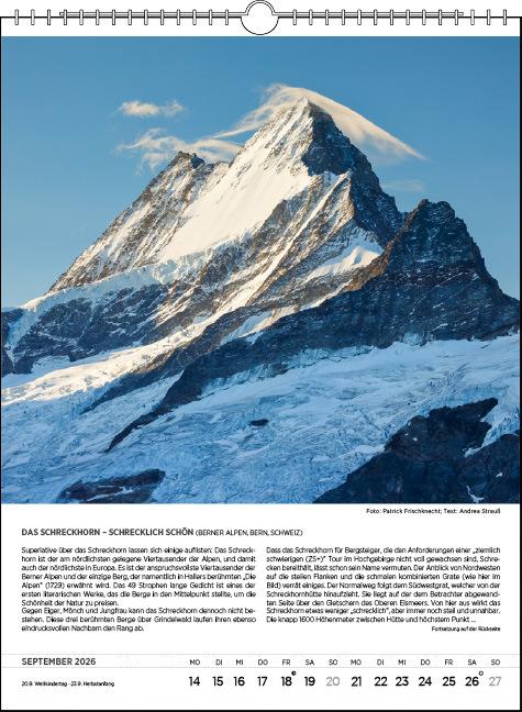Immagine prodotto Blodigs Alpenkalender 2026 (24 x 32 cm, Copertina rigida, Tedesco)