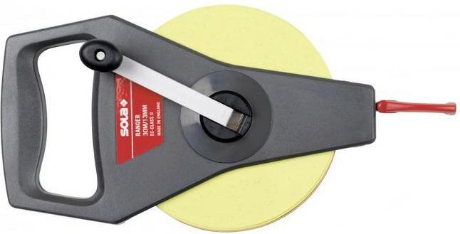 Actual product image Sola Messwerkzeuge 50058801 Tape measure "Ranger RN 30" with glass fibres 30 M in yellow (M)