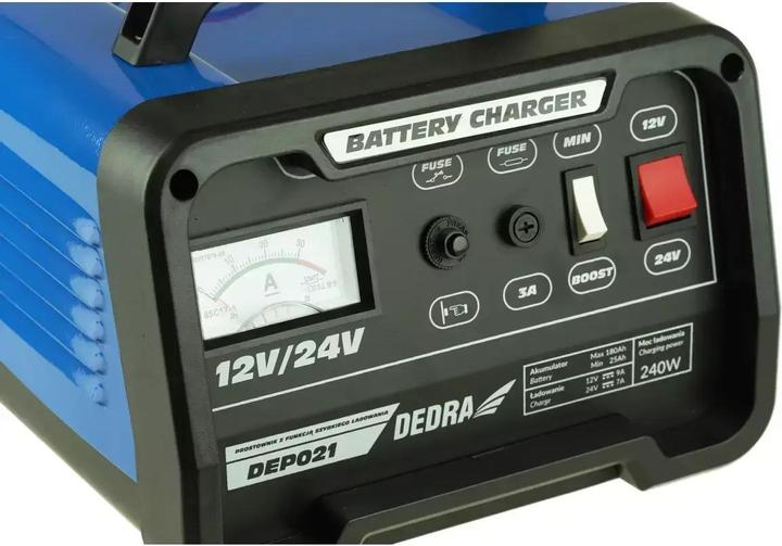 Produktbild Dedra Batterie-Ladegerät 12/24V 25-180Ah (12V, 24V, 180 A)