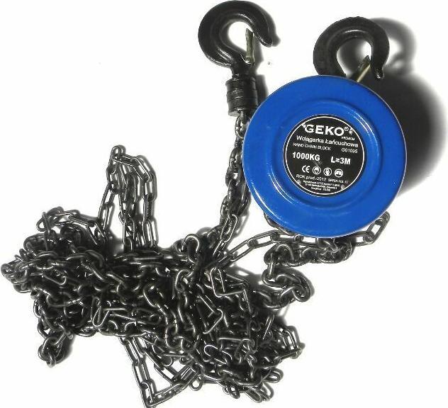 Actual product image GEKO Chain hoist 1000kg