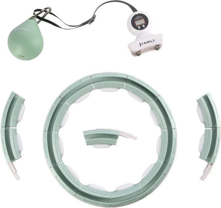 Actual product image HMS Hula Hop HHM15 with magnet and weight green + counter (44 cm)