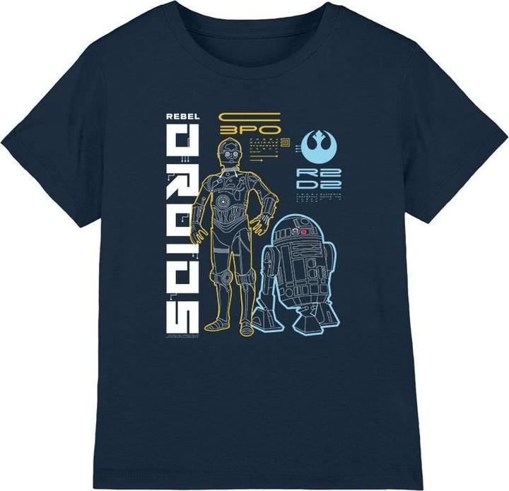 Immagine prodotto Star Wars Rebel Droids Maglietta Bambini (152, 158)