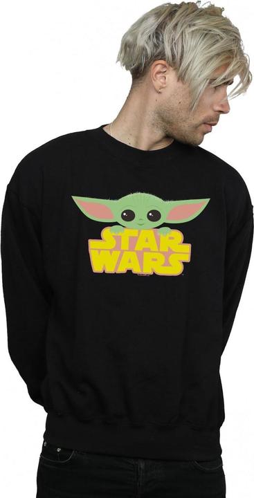 Actual product image Star Wars Mens The Mandalorian The Child And Logo Sweatshirt (3XL)