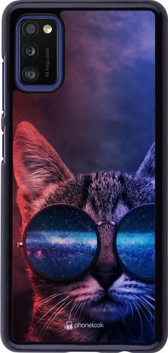 Immagine prodotto PhoneLook Copertina Occhiali da Gatto Rosso Blu (Samsung Galaxy A41)