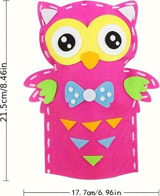 Image du produit Activity Board Animaux non tissés fabriqués à la main, marionnettes à main pour enfants, jouets à main pour l'art