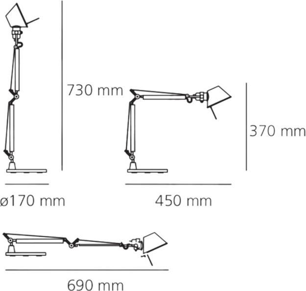 Produktbild Artemide Tolomeo Micro (267 lm, E14)