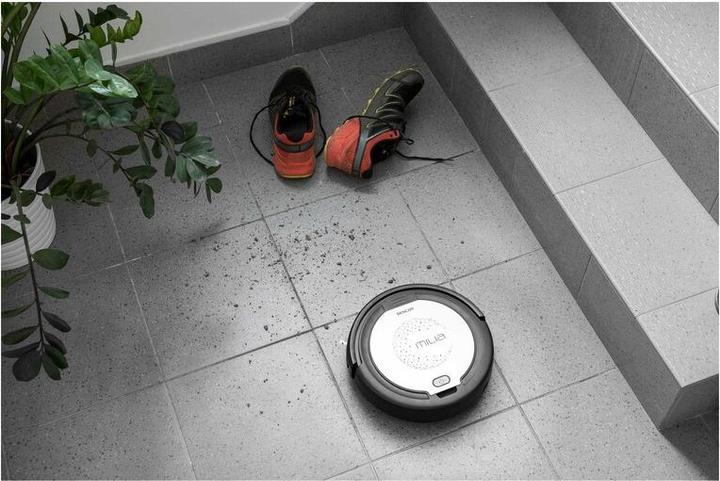 Actual product image Sencor SRV 1000SL robot vacuum 0.2 L Bagless Black, Silver (Vacuum mopping robot)