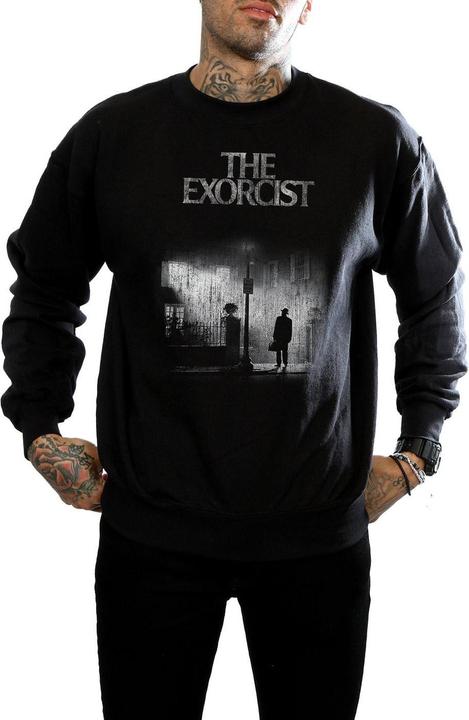 Actual product image The Exorcist Mens Mono Distressed Poster Sweatshirt (XL)