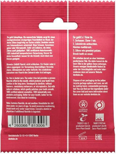 Produktbild Denttabs Zahnreinigungs-Tabletten