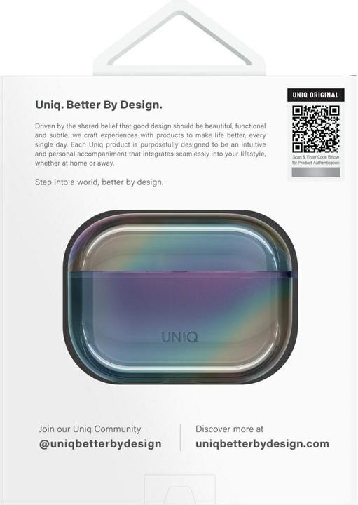 Image du produit Uniq Case Iridescia for AirPods Pro 2 Hang Case midnight quartz
