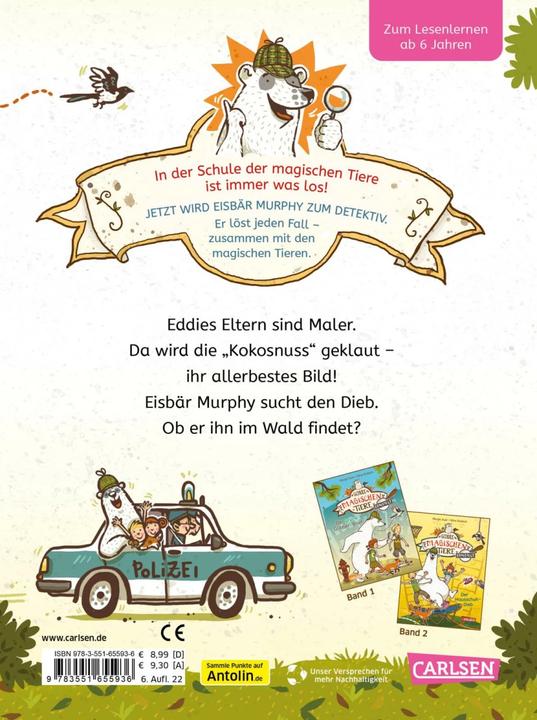 Produktbild Die Schule der magischen Tiere ermittelt 3: Der Kokosnuss-Klau (Zum Lesenlernen) (Deutsch, Nina Dulleck, Margit Auer, 2021)