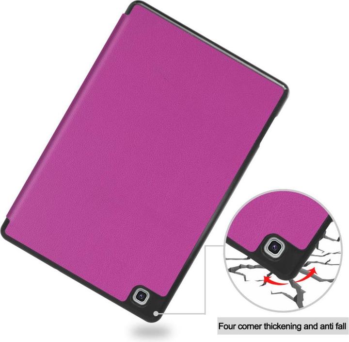 Produktbild Cover-Discount Galaxy Tab S6 Lite - Tri-fold Smart Leder Case violett (Galaxy Tab S6 Lite 10.4 (2020))