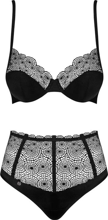 Actual product image Obsessive Sharlotte 2-pcs set black XXL (XXL)