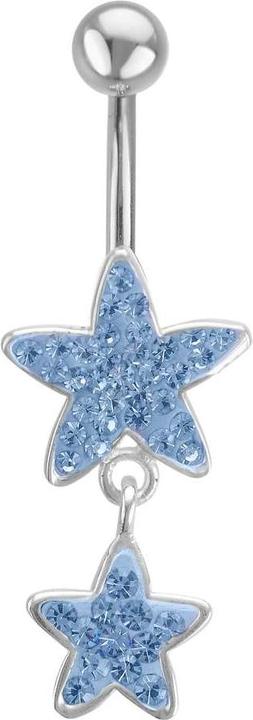 Bijouteria Bauchpiercing (Chirurgenstahl 316L, Kristall)