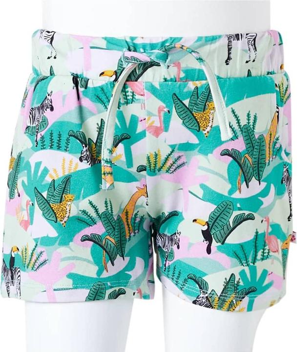 Actual product image VidaXL Children's shorts with drawstring Light mint green 140,Material (140)