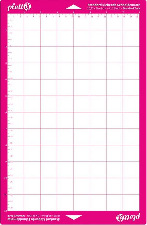 Actual product image PlottiX Standard adhesive cutting mat for cutting plotter 203 x 305 (8" x 30,50cm (12") ) mm