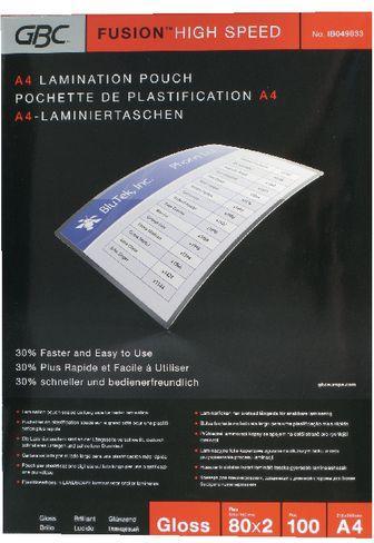 Produktbild GBC Laminierfolien in Premiumqualität (A4, 100 Stück, 80 µm)