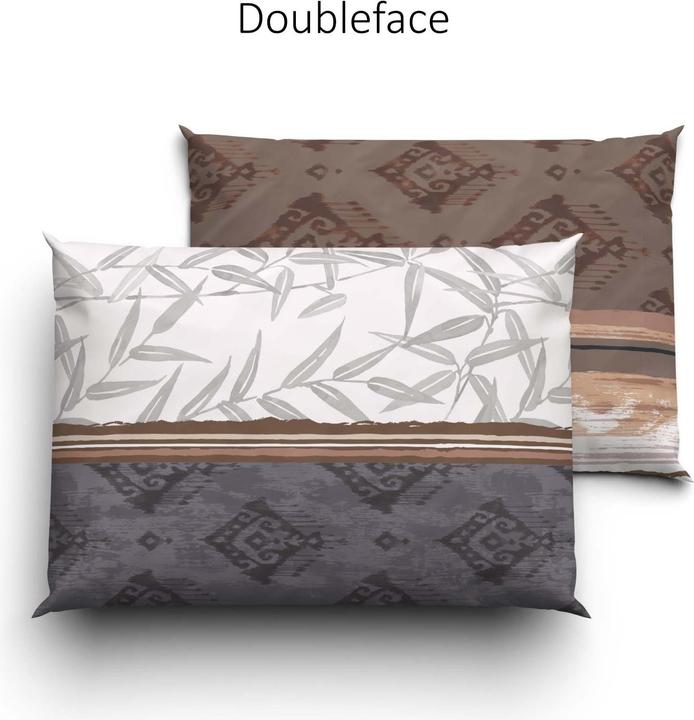 Immagine prodotto Lotus Bettwaren Biancheria da letto in raso Sabri (Copricuscino, 50 x 70 cm)