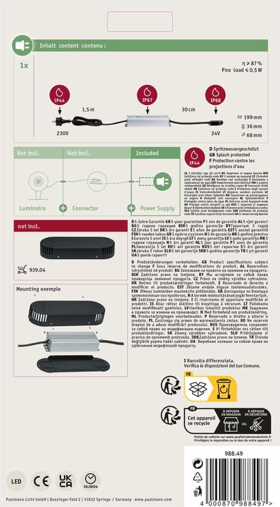 Productafbeelding Paulmann Plug & Shine Voeding