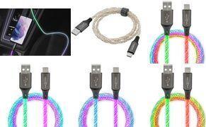 Produktbild Ansmann USB-A / USB-C Kabel mit LED Beleuchtung 100cm 1700-0158 (1 m, USB 3.0)