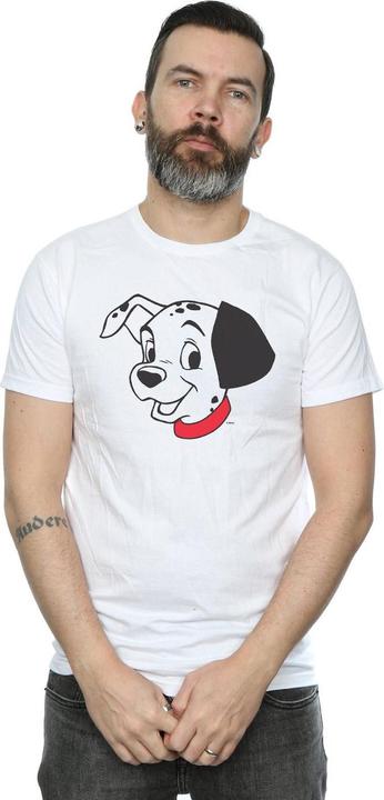 Actual product image Disney Mens 101 Dalmatians Dalmatian Head T-Shirt (4XL)