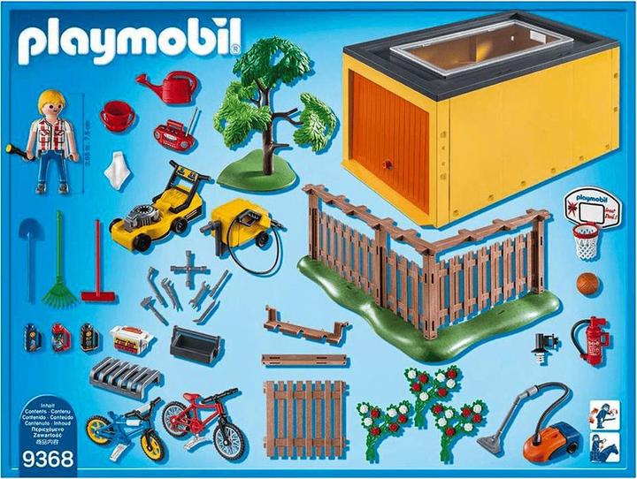 Actual product image Playmobil Set with City Life 9368 Garage with bicycle space (9368, Playmobil City Life)