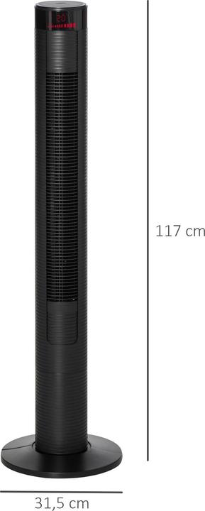 Image du produit Homcom Ventilateur de tour avec télécommande