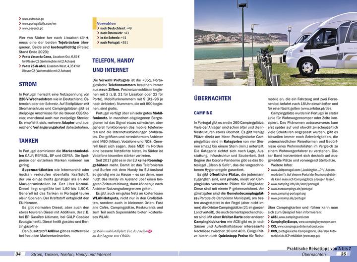 Actual product image Wohnmobil-Tourguide Portugal (German, Silvia Baumann, 2024)