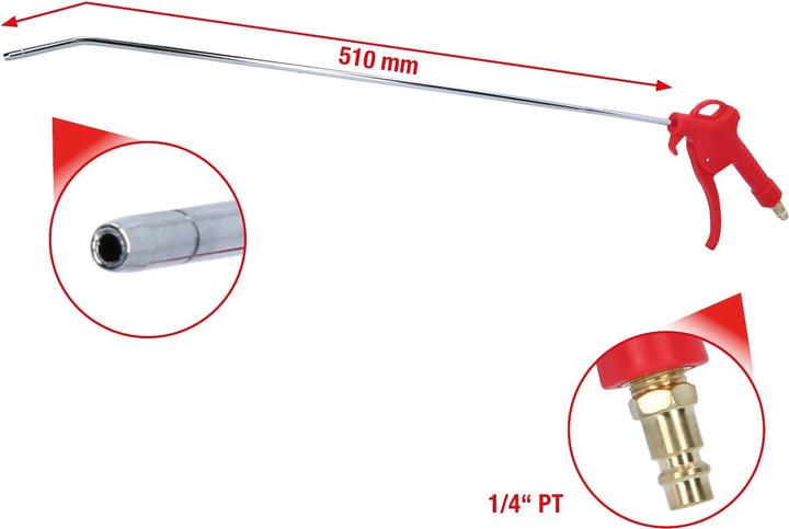 Image du produit KS Tools Pistolet universel de soufflage d'air comprimé