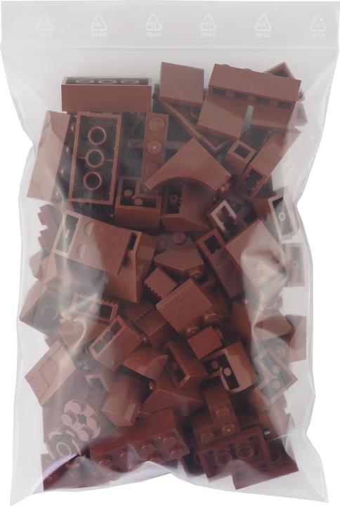 Produktbild LEGO Steine Braun gemischt - 50 Stück - Brown bricks mix - NEU (LEGO Zubehör)