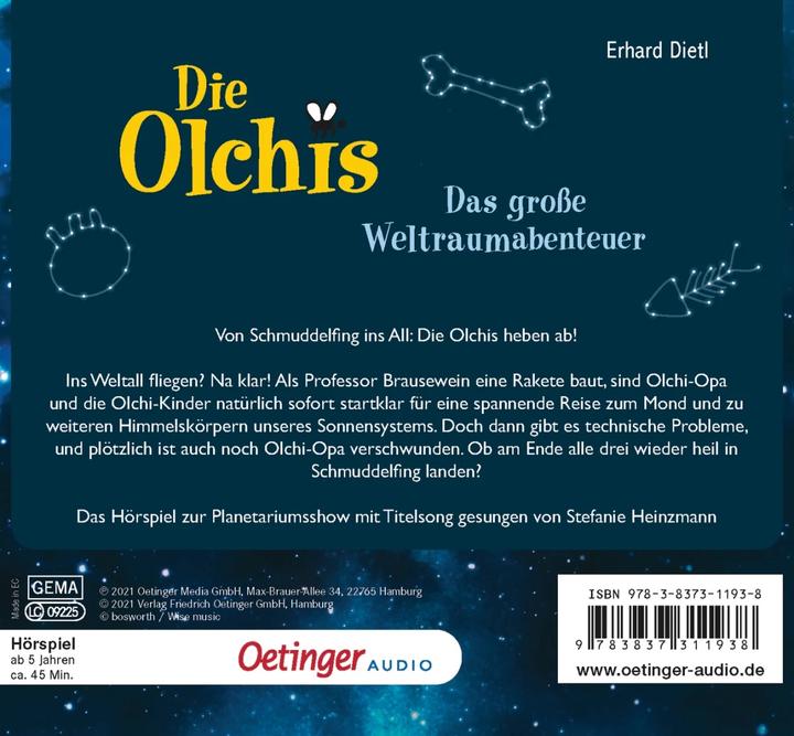Actual product image The Olchis. The great space adventure (Erhard Dietl, Stefanie Heinzmann, Miriam Hensel, German)