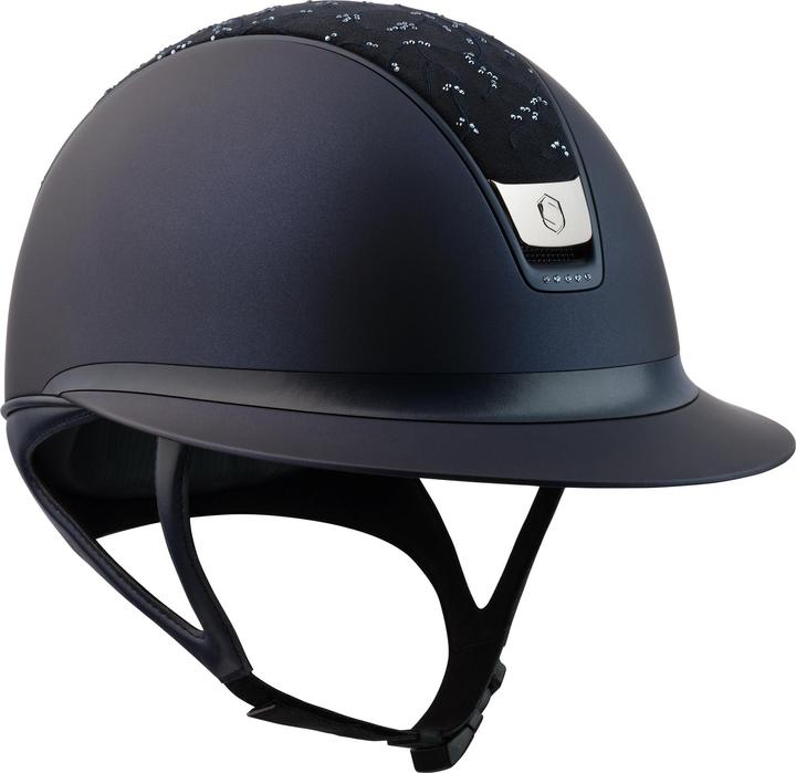 Samshield casco da equitazione custom miss shadowmatt crystal leaf 5 swarovski (M)