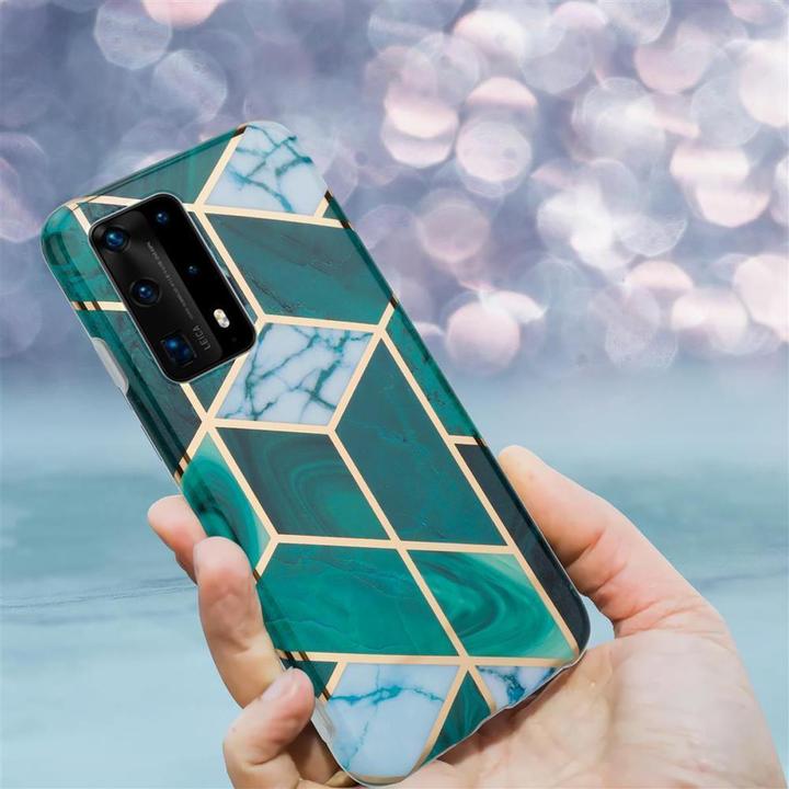 Actual product image Cadorabo IMD TPU Colorful Marble Cover (Huawei P40)