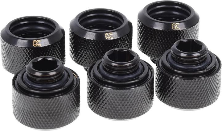 Actual product image Alphacool 16mm icicle G1/4 six pack