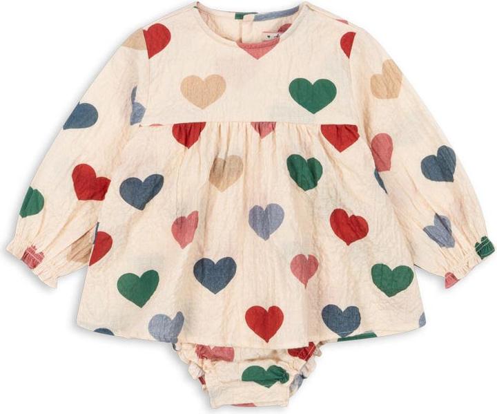 Produktbild Konges Slojd Elin Strampler Bon Coeur Colore Frappe (74)